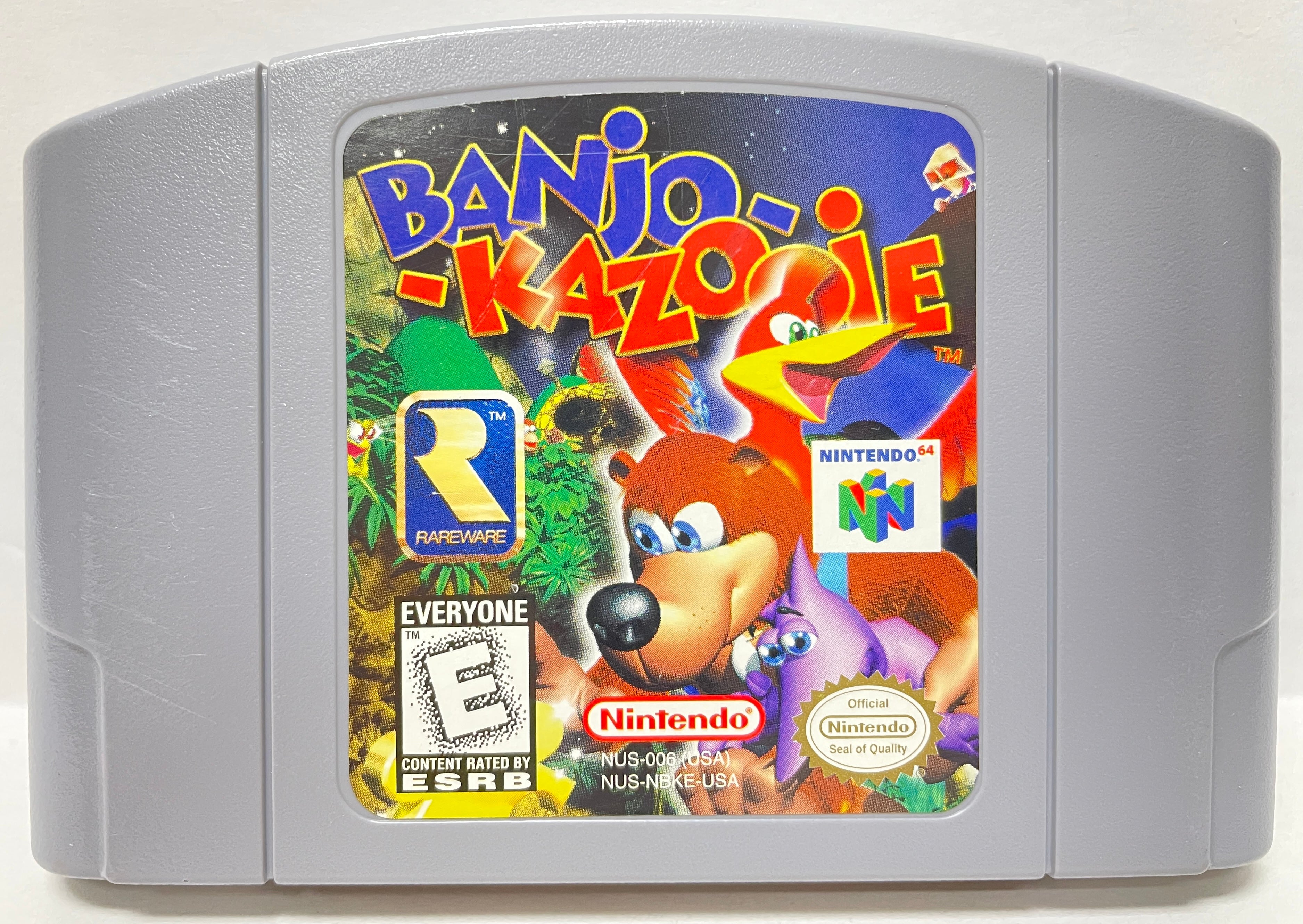 1998 BanjoKazooie 64 任天堂 ホログラム ケース　グリーン Banjo-Kazooie Nintendo 64 N64 Original Game | 1998 Tested