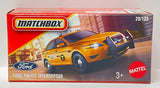 Matchbox Ford Police Interceptor NYC Taxi Livery 2025 Power Grabs | #29 Diecast 1:64 Model