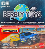 Matchbox Ford F-350 Stake Bed Truck Power Grabs | #95/125 Diecast 1:64 Model
