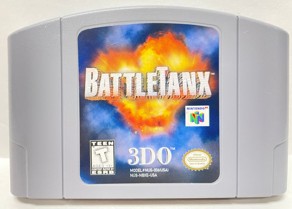 BattleTanx Nintendo 64 N64 Original Game | 1998 Tested & Cleaned | Authentic