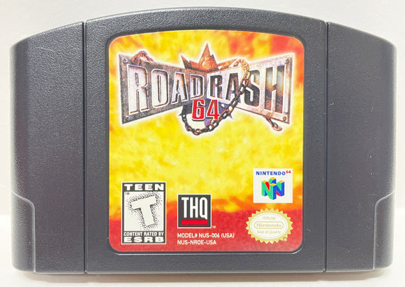 Road Rash 64 Nintendo 64 N64 Original Game | 1999 Tested & Cleaned | Authentic
