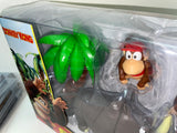 Donkey Kong 2.5" Jungle Adventure Diorama Set Jakks Pacific | Rambi & Diddy Kong