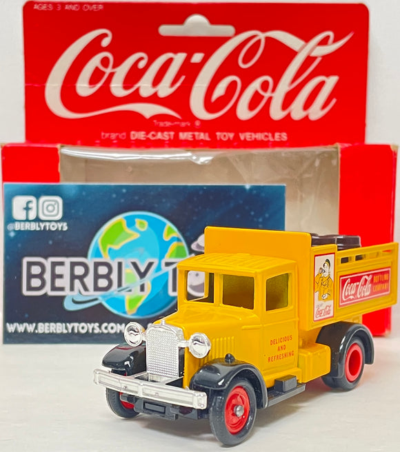 Lledo Models of Days Gone Coca-Cola Delivery Truck With Box MFG 1980s | Damaged Bumper