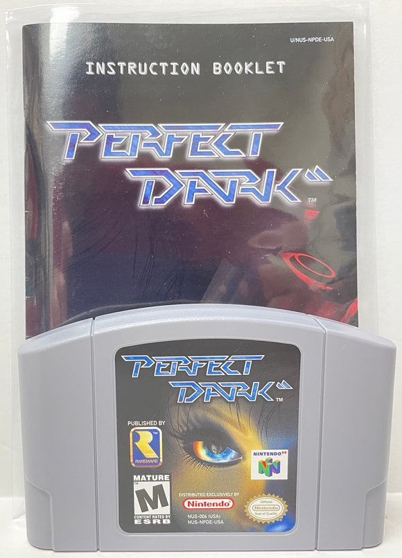 Perfect Dark Nintendo 64 N64 Original Game with Manual | 2000 Tested & Cleaned | Authentic