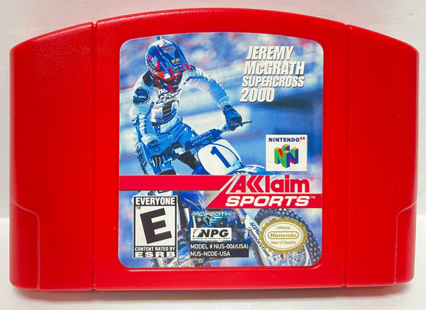 Jeremy McGrath Supercross 2000 Nintendo 64 N64 Original Game