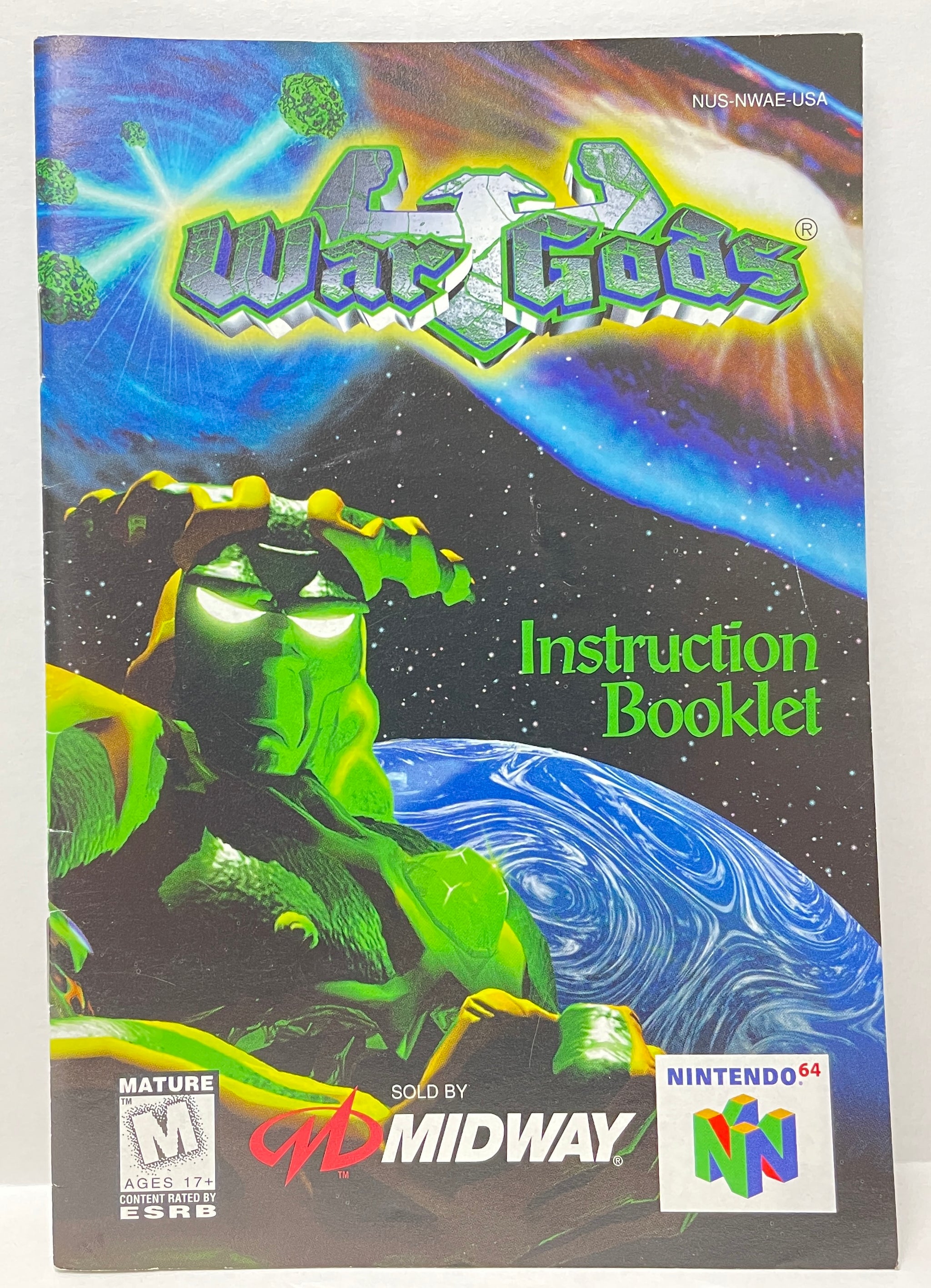 War Gods Nintendo 64 N64 Original Game with Manual | 1997
