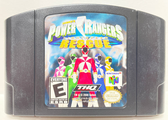 Power Rangers Lightspeed Rescue Nintendo 64 N64 Original Game | 1999 Tested & Cleaned | Authentic