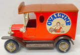 Lledo Models of Days Gone Ovaltine Ford Truck With Box and Plastic Figurines MFG C. 1983