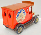 Lledo Models of Days Gone Ovaltine Ford Truck With Box and Plastic Figurines MFG C. 1983