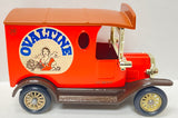 Lledo Models of Days Gone Ovaltine Ford Truck With Box and Plastic Figurines MFG C. 1983