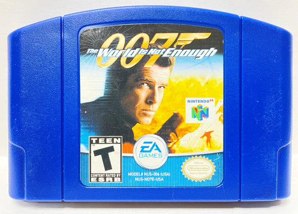 007 The World Is Not Enough James Bond Nintendo 64 N64 Original Game | 2000 Tested & Cleaned | Authentic (Blue Cartridge)