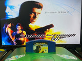 007 The World Is Not Enough James Bond Nintendo 64 N64 Original Game | 2000 Tested & Cleaned | Authentic (Blue Cartridge)