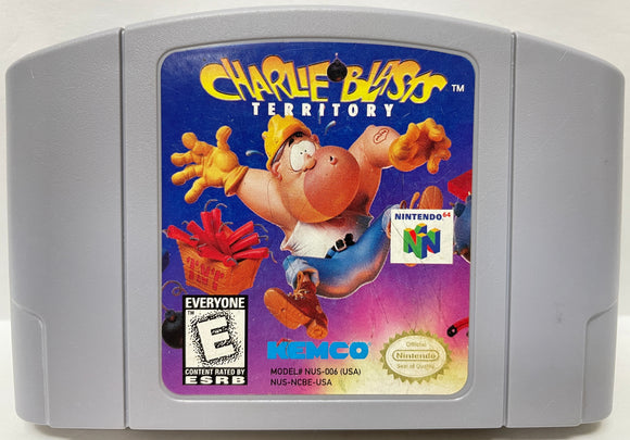 Charlie Blasts Territory Nintendo 64 N64 Game | 1999 Tested | Authentic