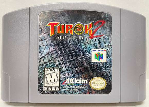 Turok 2 Seeds of Evil Nintendo 64 N64 Original Game | 1998 Tested & Cleaned | Authentic