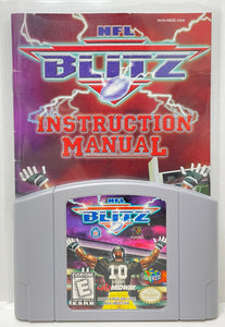 NFL Blitz Nintendo 64 N64 Original Game with Manual | 1997 Tested & Cleaned | Authentic