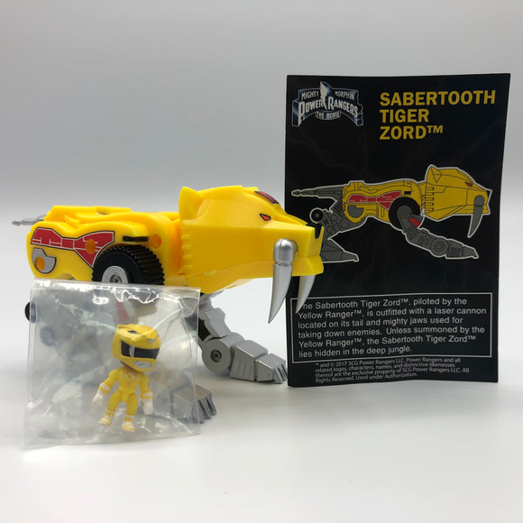 Mighty Morphin Power Rangers The Movie Sabertooth Tiger Zord Action Vinyls Figure