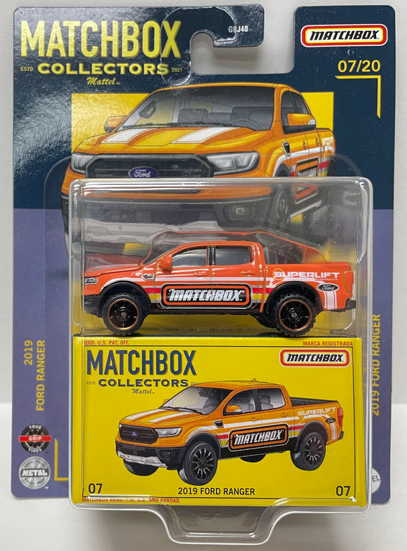 Ford Ranger Mathcbox Matchbox Collector's 2019 Ford Ranger 07/20 Mattel 2021 – Berbly Toys