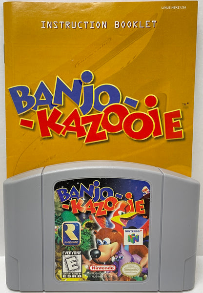 Banjo-Kazooie Nintendo 64 N64 Original Game with Booklet | 1998 Tested &  Cleaned