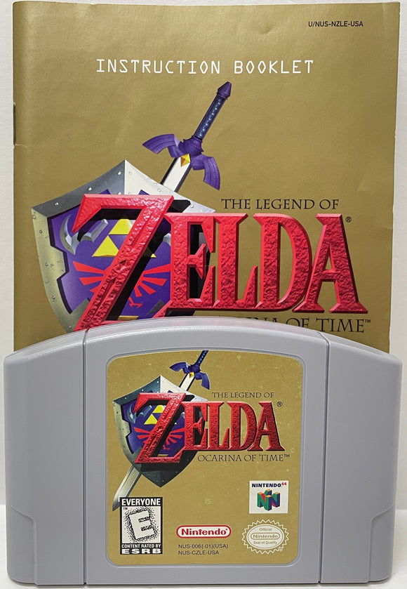 The Legend of Zelda Ocarina of Time With Booklet Nintendo 64 N64 Original Game | 1998 Tested & Cleaned | Authentic