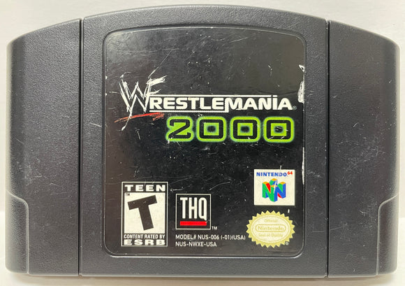 WWF Wrestlemania 2000 Nintendo 64 N64 Original Game | 1999 Tested & Cleaned | Authentic