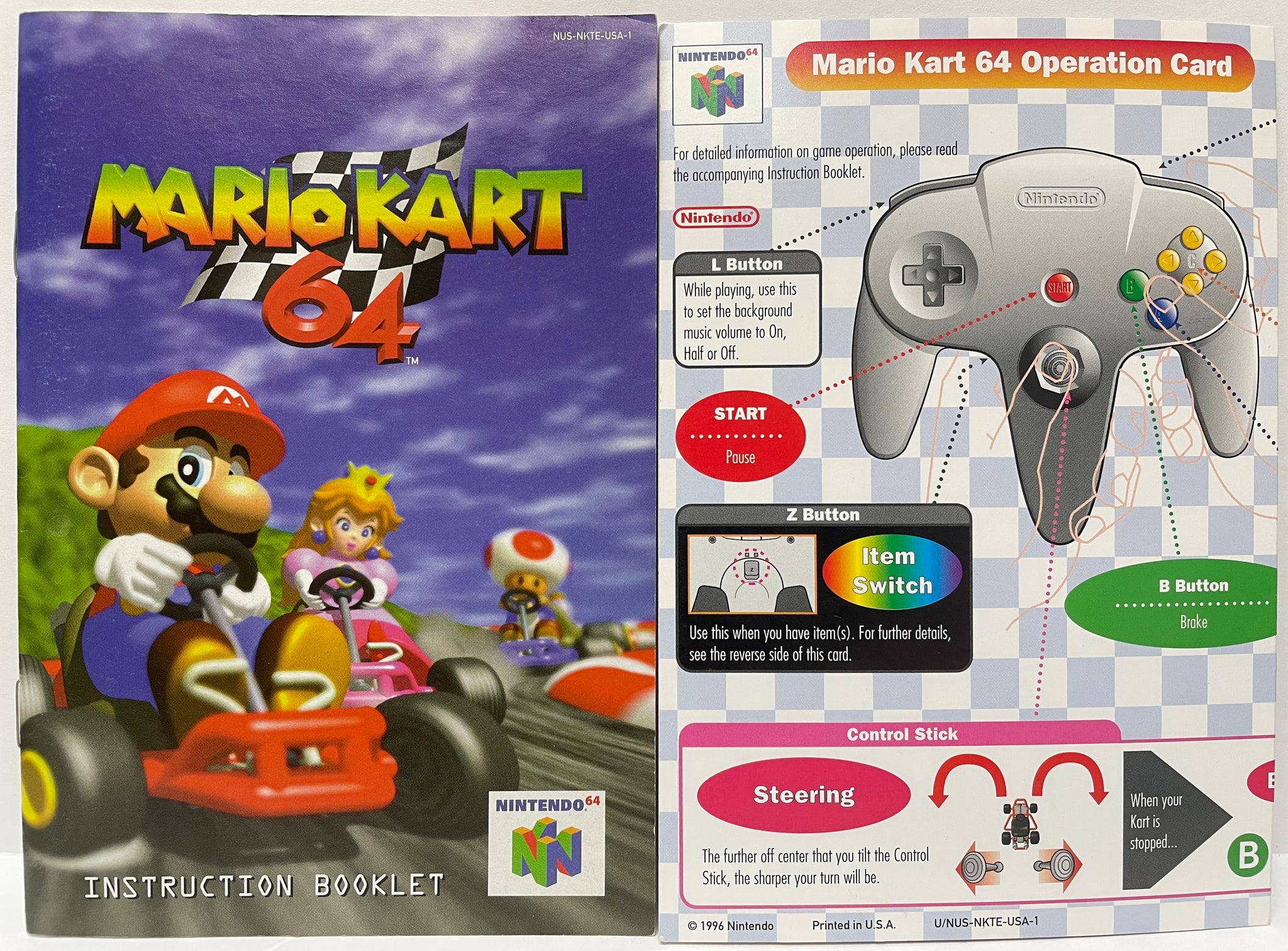 Mario Kart 64 (Nintendo 64, sold 1997) N64 Authentic Cleaned Tested Cartridge Only