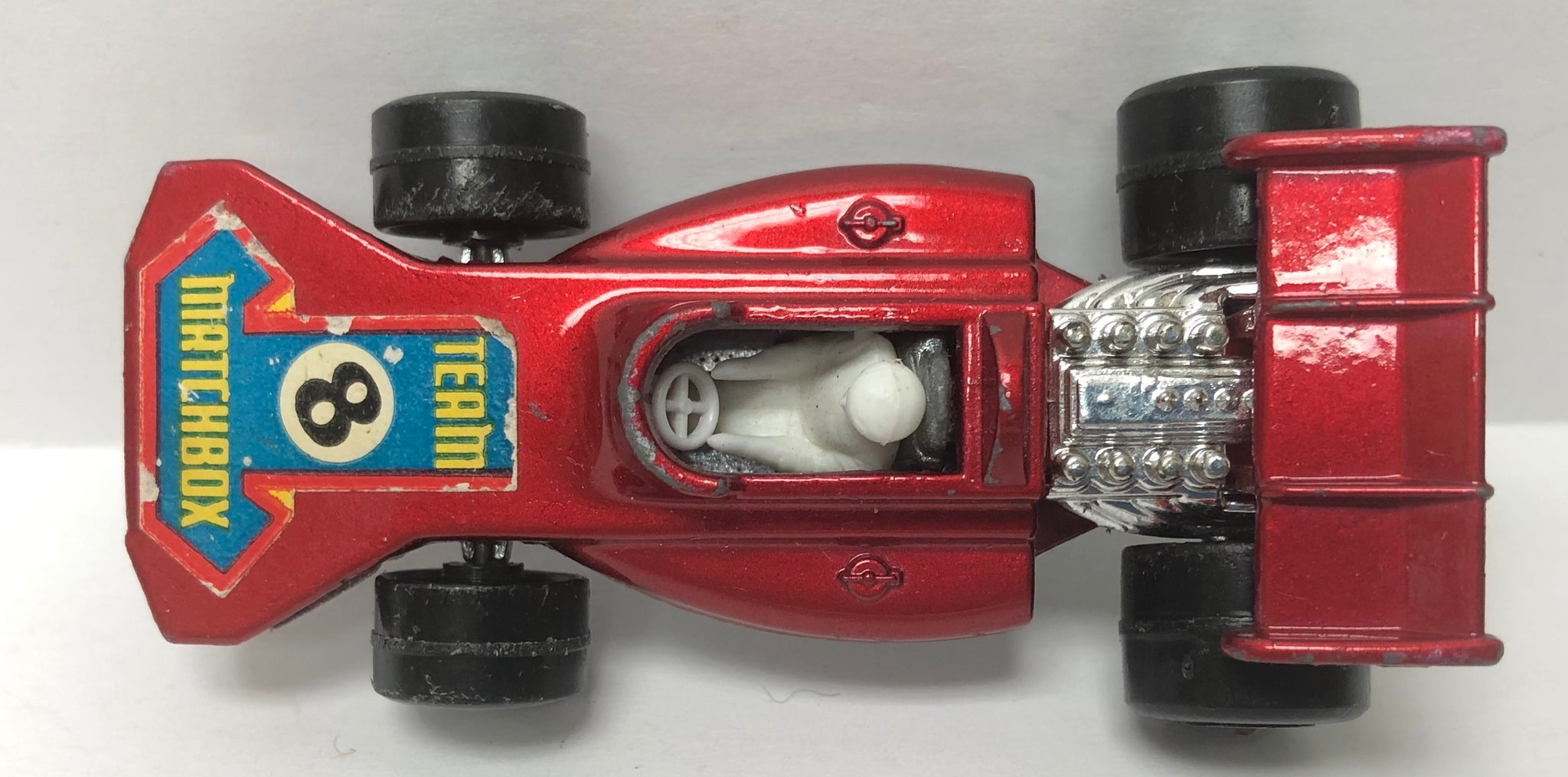 MATCHBOX Superfast 8 赤 ミニカーlesny MATCHBOX SUPERFAST #8 FORD MUSTANG - ORANGE-RED w/RED