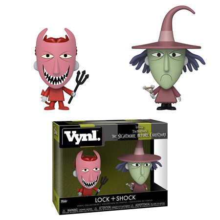 Nightmare Before Christmas Lock and Shock Vynl. Figure 2-Pack