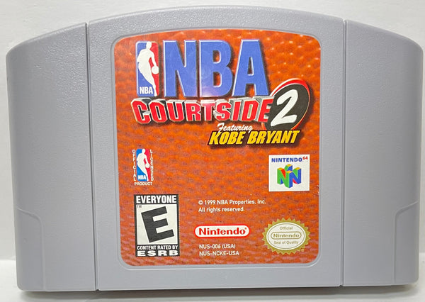 NBA Courtside 2 Ft Kobe Bryant Nintendo 64 N64 Original Game
