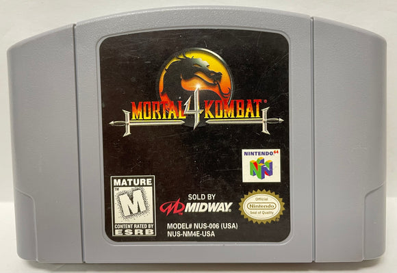 Mortal Kombat 4 Nintendo 64 N64 Original Game | 1998 Tested & Cleaned