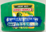 Army Men Sarge’s Heroes 2 Nintendo 64 N64 Original 2000 Tested Blockbuster Label
