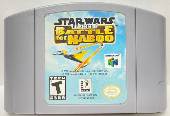 Star Wars Battle For Naboo Nintendo 64 N64 Original Game | 2000 Tested & Cleaned