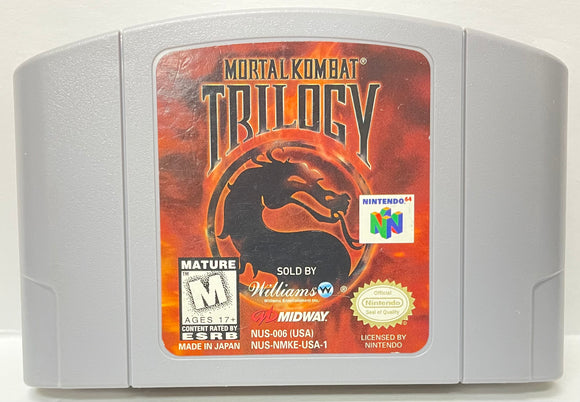 Mortal Kombat Trilogy Nintendo 64 N64 Original Game | 1996 Tested & Cleaned
