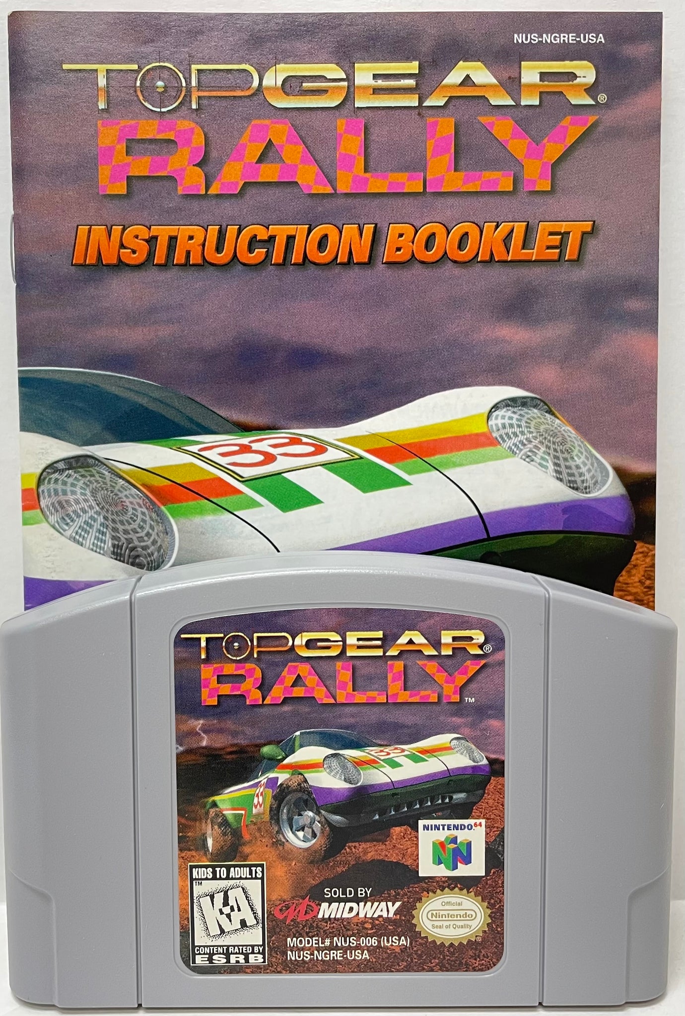 Siege Tæt Omkostningsprocent Top Gear Rally Nintendo 64 N64 Original Game with Booklet | 1997 Teste –  Berbly Toys