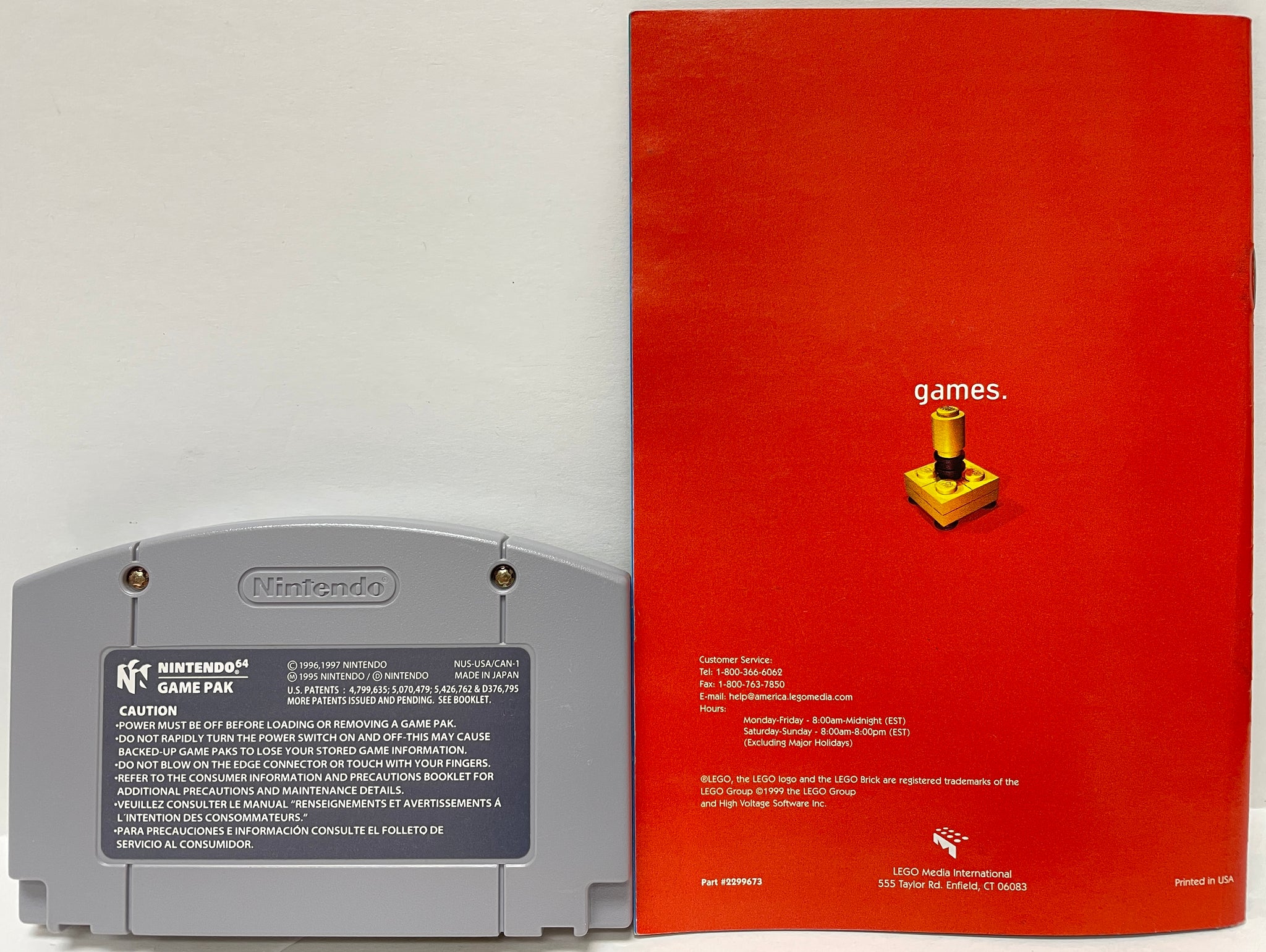 Lego Racers Nintendo 64 N64 Original Game with Booklet | 1999