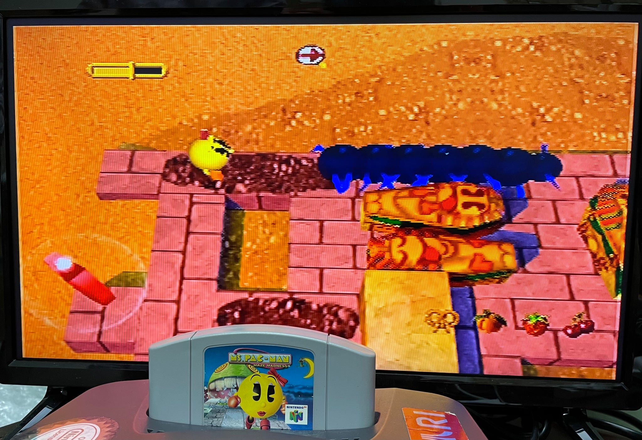 Ms. Pac-Man Maze Madness Nintendo 64 N64 Original Game | 2000