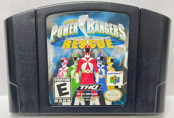 Saban's Power Rangers Lightspeed Rescue Nintendo 64 N64 Original Game | 2000 Tested