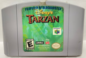 Tarzan Nintendo 64 N64 Original Game | 2000 Blockbuster Sticker Tested & Cleaned