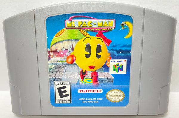 Ms. Pac-Man Maze Madness Nintendo 64 N64 Original Game | 2000
